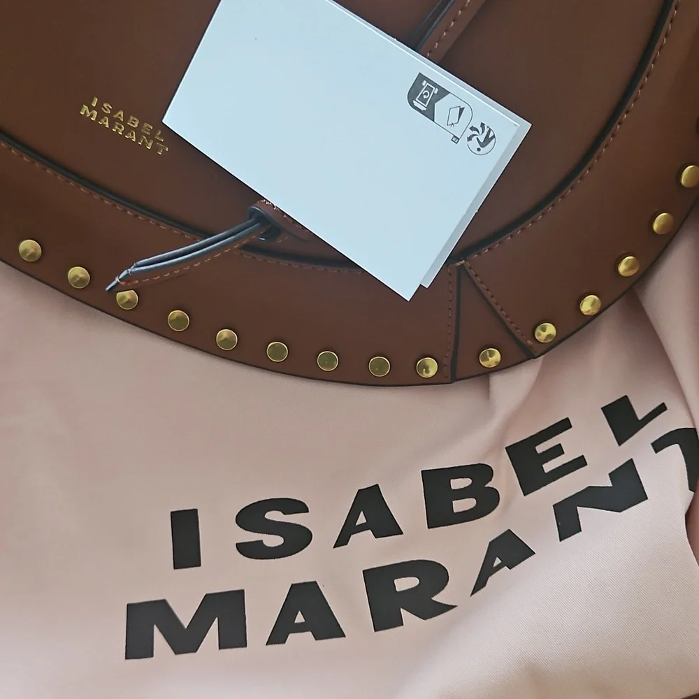 Nwt Isabel Marant Oskan Moon Brown Bag - Picture 6 of 10